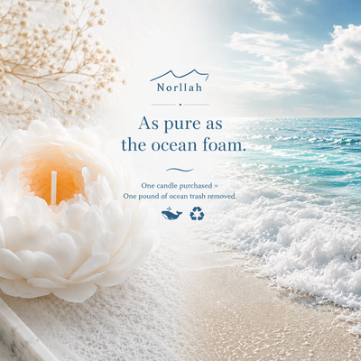 🕊️ Morning Bloom，Handcrafted Sculptural Floral Soy Candle