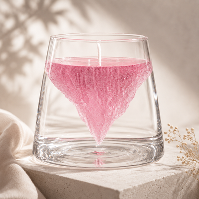 🌸 Pink Pastel Glacial，Handcrafted Gel Scented Candle