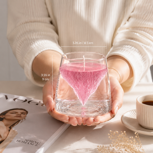 🌸 Pink Pastel Glacial，Handcrafted Gel Scented Candle