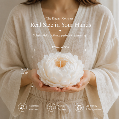 🕊️ Morning Bloom，Handcrafted Sculptural Floral Soy Candle