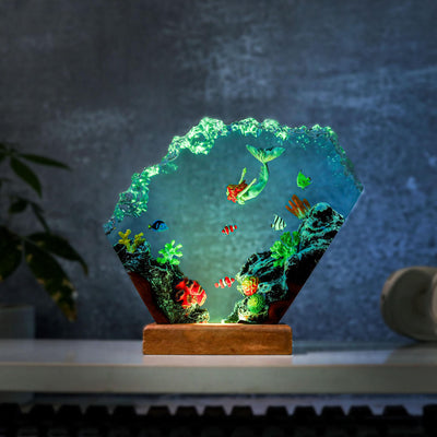 🧜Mermaid in Coral Reef Night Light