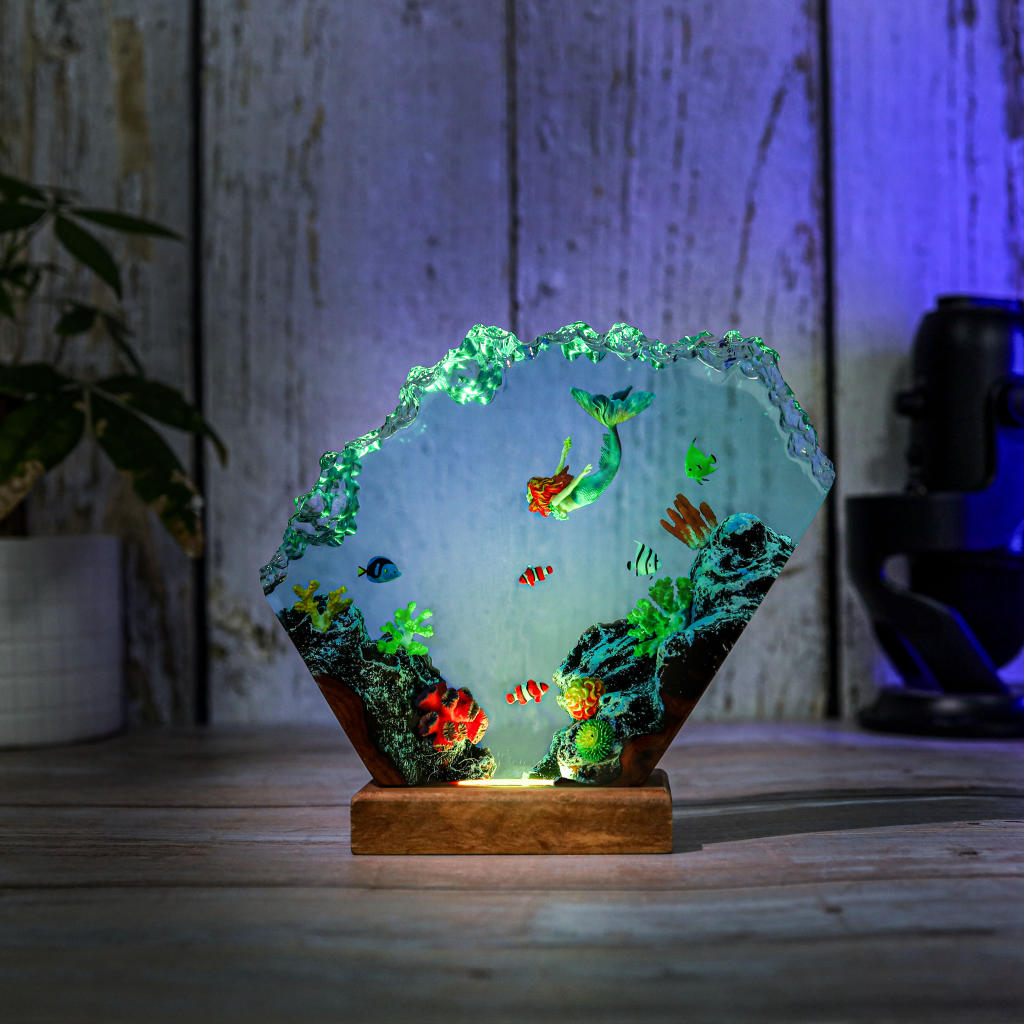 🧜Mermaid in Coral Reef Night Light