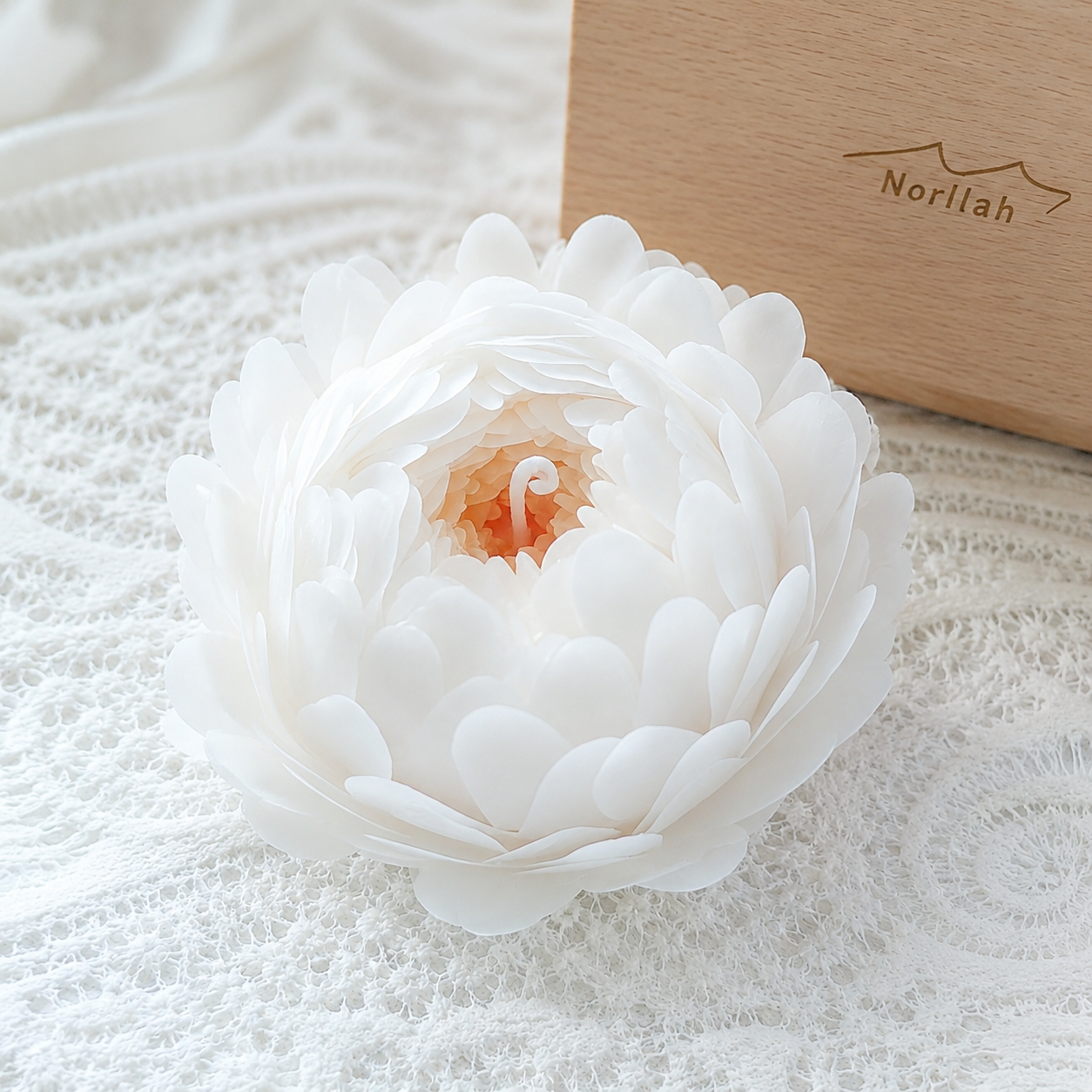 🕊️ Morning Bloom，Handcrafted Sculptural Floral Soy Candle