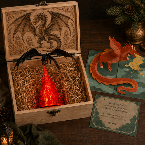 Handcrafted Dragon Fire Lamp🔥