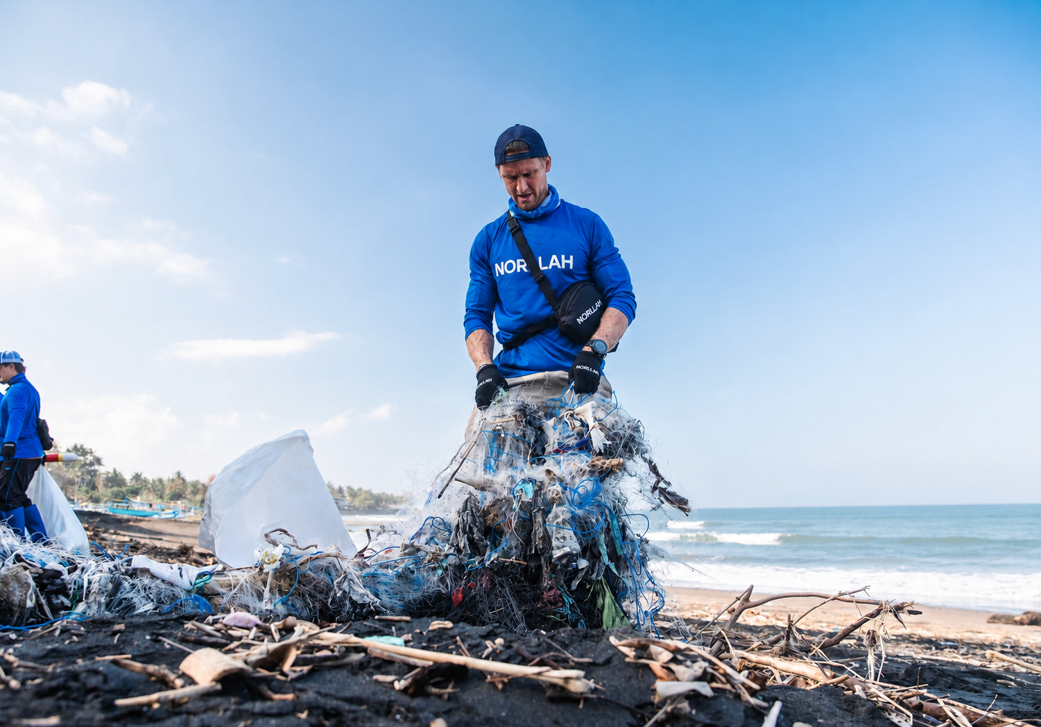 An estimated 16 billion pounds of plastic enter the ocean each year.